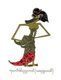 Indonesia: Figure of Satyawati / Setyawati, wayang kulit ('shadow puppet') character from the ancient Hindu epic, Mahabharata