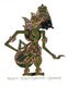 Indonesia: Figure of Suyudana / Duryodhana, wayang kulit ('shadow puppet') character from the ancient Hindu epic, Mahabharata