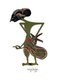 Indonesia: Figure of Yudhisthira / Yudistira, wayang kulit ('shadow puppet') character from the ancient Hindu epic, Mahabharata